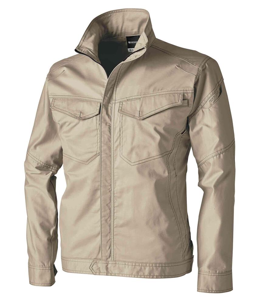 樂天商城 - TS DESIGN ティーエスデザイン ハイブリッドコットンライトジャケット ブルゾン 3606 綿100%風合い 軽量 ストレッチ 吸汗速乾 春夏 作業服 アウトドア 男女兼用 ユニセックス 受注発注