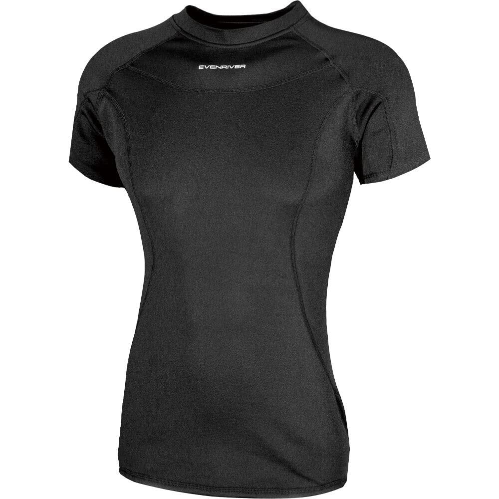樂天商城 - EVENRIVER イーブンリバー アイスコンプレッションネオクルーネック 半袖インナー アンダーシャツ GTX05 接触冷感 吸汗速乾 UVカット 春夏 作業着 ワーク スポーツ メンズ 受注発注