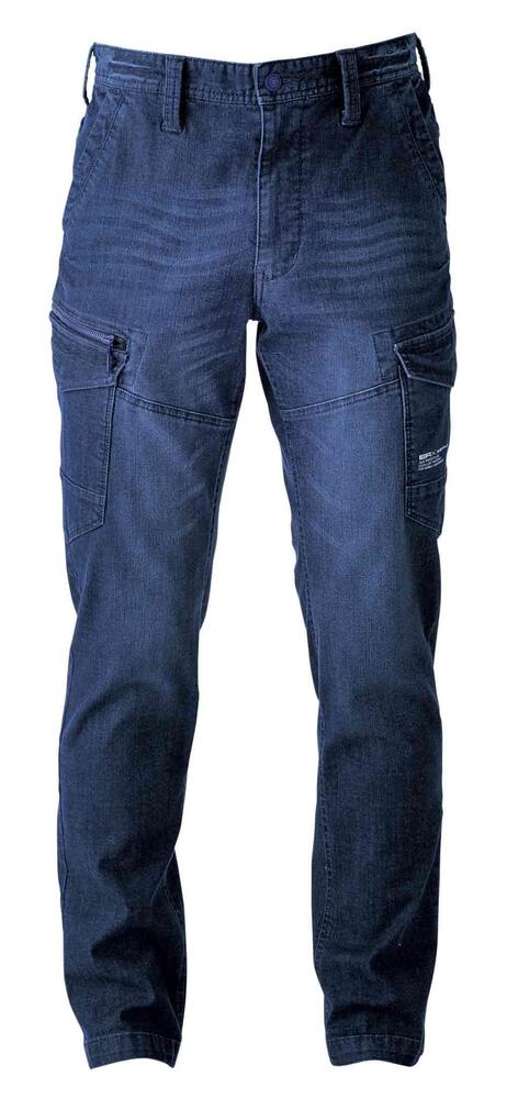 樂天商城 - EVENRIVER イーブンリバー デニムカーゴパンツ ワークパンツ 作業ズボン USD1502 エクストリームストレッチMAX オールシーズン 作業服 作業着 メンズ 受注発注