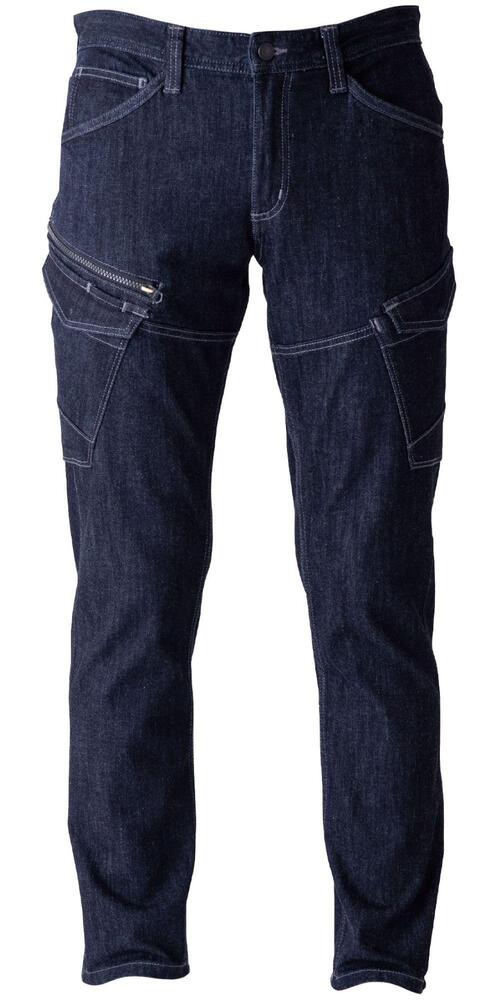 樂天商城 - EVENRIVER イーブンリバー ストレッチデニムカーゴ 作業服 ワークパンツ USD1102 抜群の伸縮性 型崩れしにくい デニムパンツ 秋冬用 メンズ レディース 受注発注