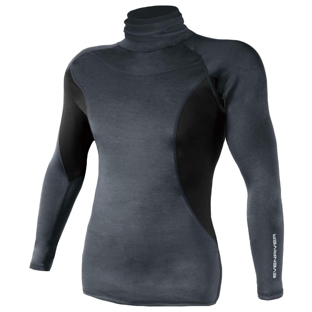 樂天商城 - EVEN RIVER イーブンリバー ヒートボディ タートルネック GTV06 極厚裏起毛 通気性 ストレッチ 秋冬 防寒インナー 作業服 バイク メンズ 受注発注