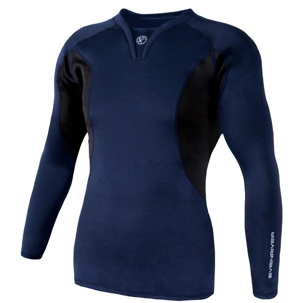 樂天商城 - EVEN RIVER イーブンリバー ヒートボディ Vネック コンプレッション GTV16 極厚 裏起毛 防寒 保温 秋冬 作業服 インナー メンズ 受注発注