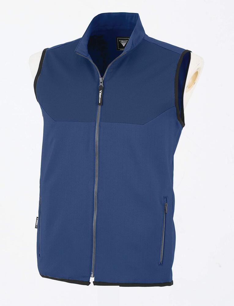 Vests - XEBEC ジーベック ワークベスト 作業服 1817 ストレッチ 軽量 多機能 春夏 ワークウェア ユニフォーム 男女兼用 受注発注