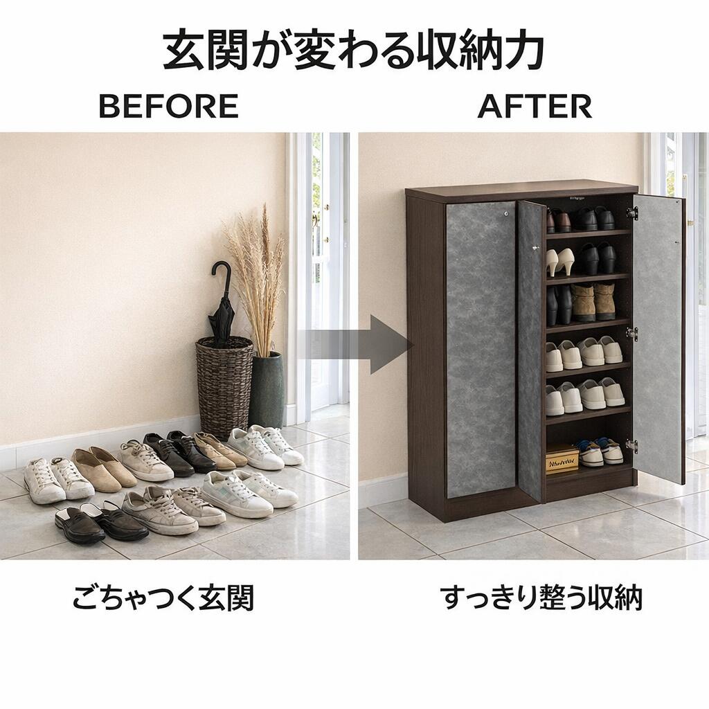 【最大84%OFF】 シューズボックス 幅90cm 完成品 日本製 大容量 最大24足収納 下駄...