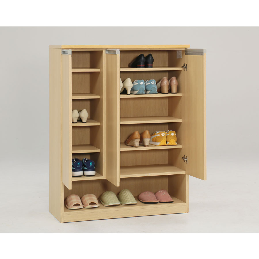 【10%OFFクーポン配布中】 シューズBOX 下駄箱 幅90 奥行40 靴収納 玄関収納 スリム 省スペース ナチュラル ブラウン