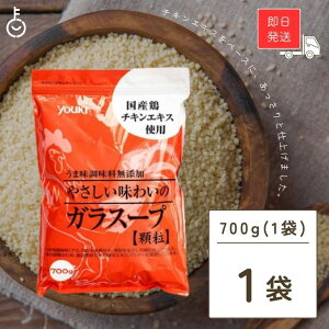 【KEYROOMの日開催！最大2000円OFF】 ユウキ食品 業務用化学調味料無添加のガラスープ 700g 1袋 ユウキ やさしい味わいのガラスープ 無添加 ガラスープ 業務用 中華だし がらスープ 鶏ガラ 鶏がら チャーハン スープ 中華 調味料