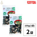 永谷園 業務用 みそ汁の具 その2（わかめ ふ ねぎ）100g 2個 みそ汁 味噌汁 大容量 味噌汁の具 乾燥具材 送料無料