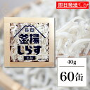 【レビュー投稿で500円OFFクーポン】 静岡釜揚しらす缶詰 40g 60缶入 山梨罐詰 静岡釜揚しらす 缶詰 静岡 名産品 シラス 駿河湾 おつまみ つまみ ...