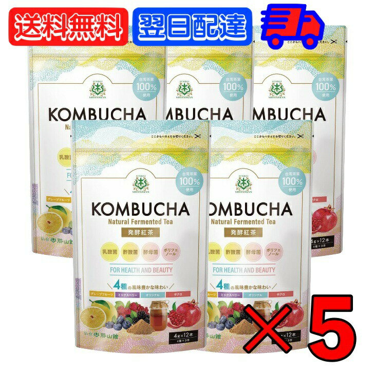 勝山ネクステージ 発酵紅茶KOMBUCHA アソートセット (4g×12本) ×5 勝山 アソート  ...