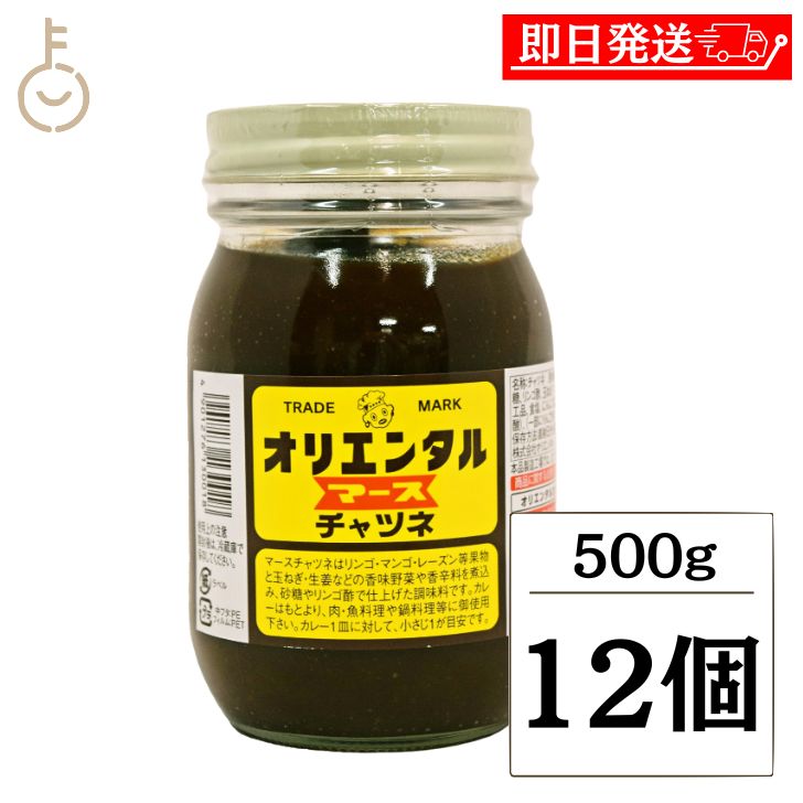 【ブラックフライデー限定!最大2000円OFF】 オリエンタル洋行 マースチャツネ 500g 12個 調味料 チャツネ インド料理 カレー タマネギ スパイス ...