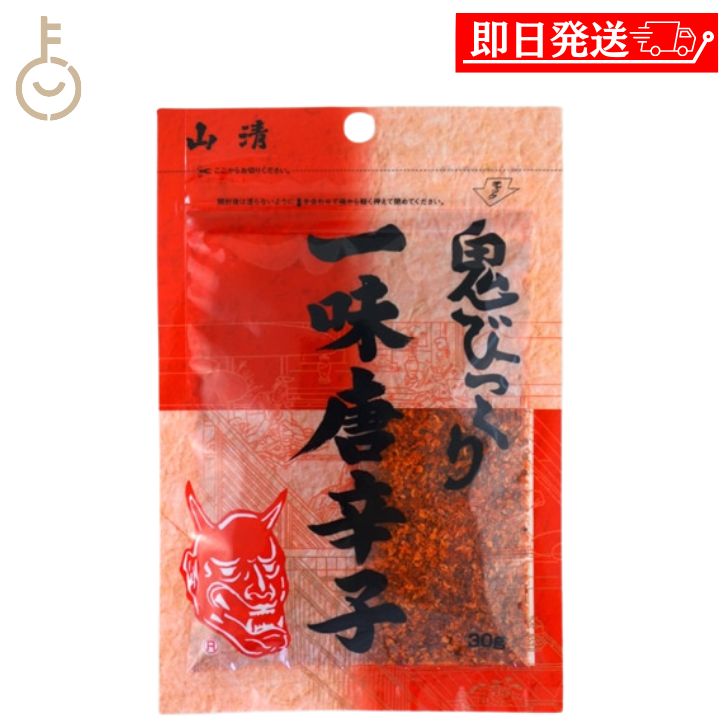 【ブラックフライデー限定!最大2000円OFF】 山清 鬼びっくり一味唐辛子 30g 1袋 一味唐辛子 小袋 粉末 スパイス 唐辛子 いちみ とうがらし やませ...