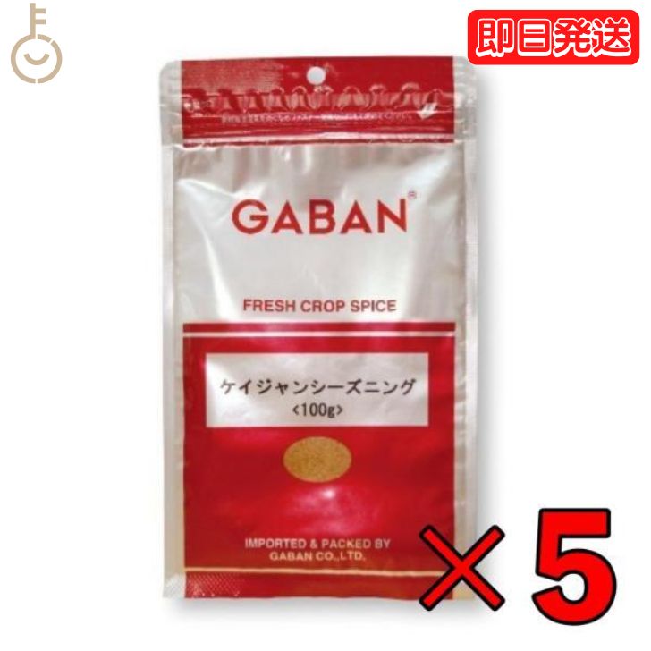 【マラソン28時間限定！ポイント5倍】 GABAN ギャバン スパイス ケイジャンシーズニング 100g 5個 ミックススパイス ハウス食品 香辛料 パウダー 業務用 大容量 ハーブ ケイジャン シーズニング カレースパイス ケイジャン料理 ケイジャンスパイス