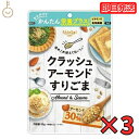 真誠 クラッシュアーモンド すりごま 50g 3個 shinsei 国内製造 ごま アーモンド ごまあえ 朝食 スイーツ トッピング 食感 送料無料