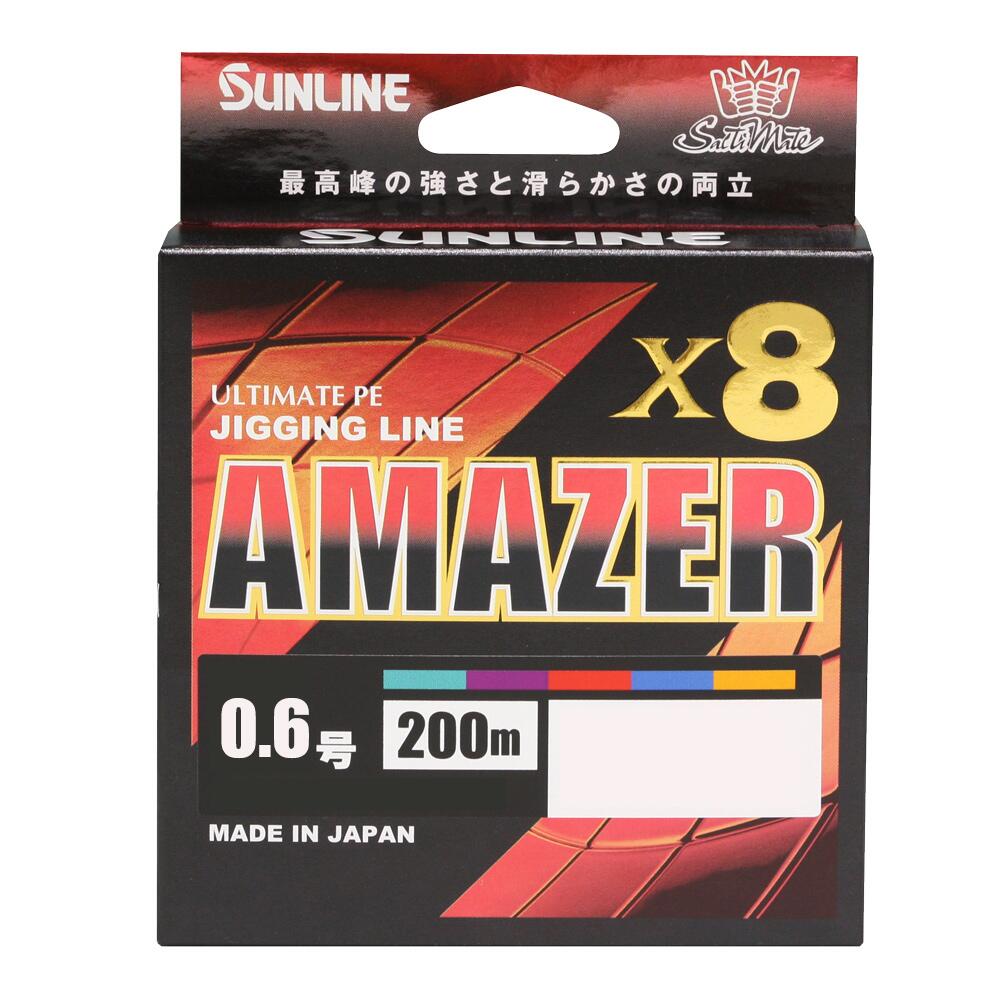 乐天商城 - 【サンライン】アメイザー X8　0.6号200m 15lb 6.8kgMAX【SUNLINE】