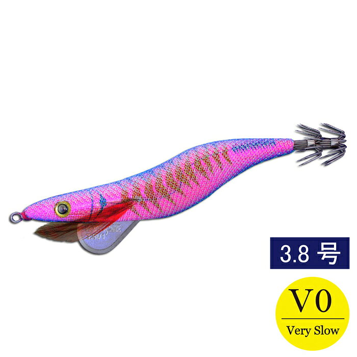 キーストン（keystone)エギシャープ（egisharp)　3.8号V0(17g)　ピンクアジベーススカイブルー　