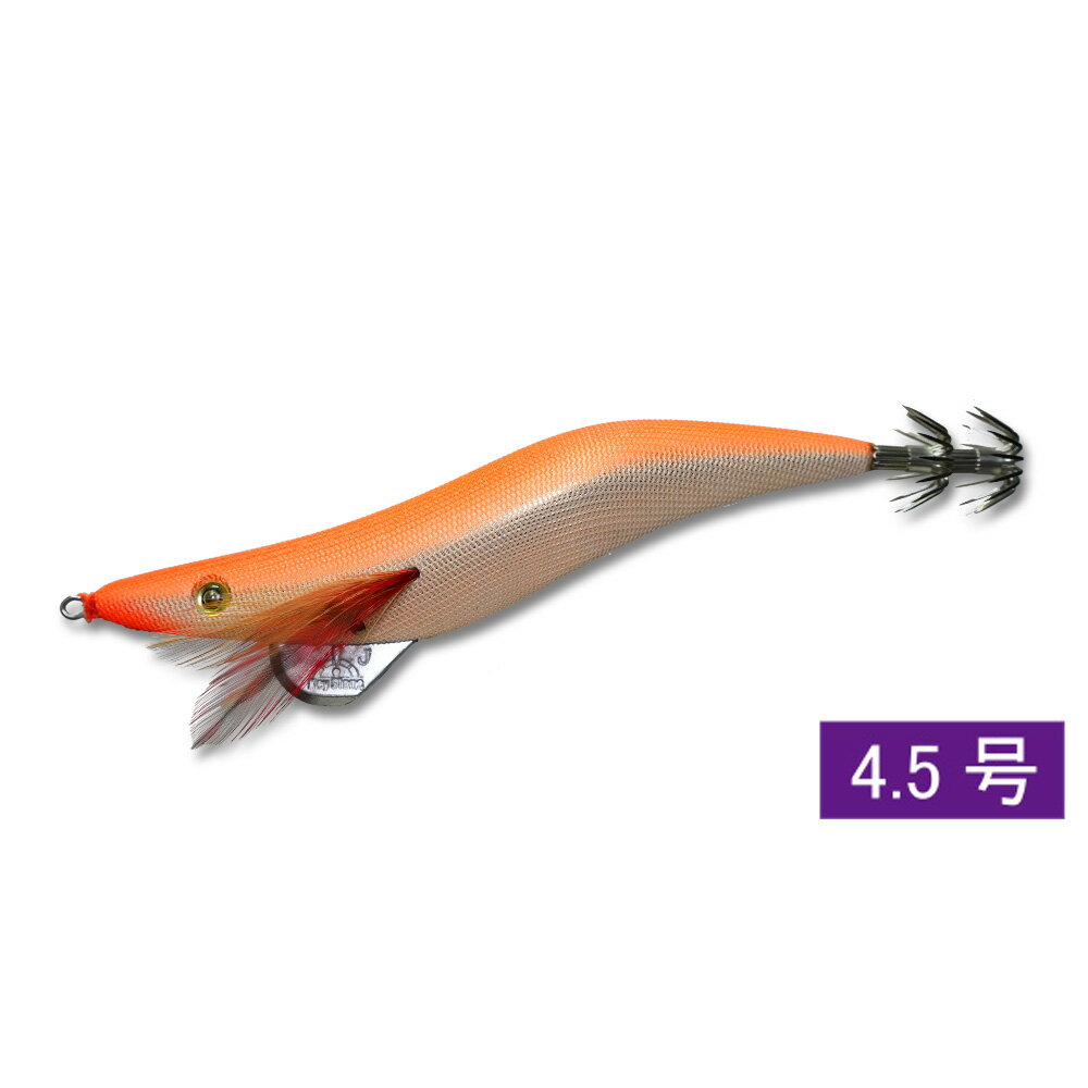 キーストン（keystone)エギ大分プラプラ（egi　oita plapla)　4.5号　ゴールドベースオレンジ　