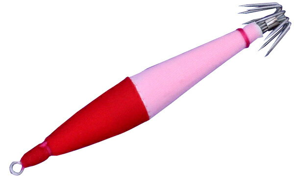 キーストン（keystone)硬質発泡浮きスッテ　ケンサキSP　2.5号1段針　ピンクグロー赤白　