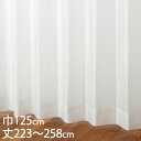KEYUCA ケユカ カーテン レース アイボリー ウォッシャブル 防炎 UVカット 遮像 巾125×丈223〜258cm TD9530[レースカーテン UVカ...