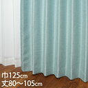 KEYUCA ケユカ カーテン ドレープ ブルー 形状記憶 遮光2級 ウォッシャブル 遮熱 巾125×丈80〜105cm TDOS7125[カーテン 遮光カーテ...