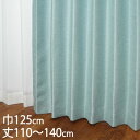 KEYUCA ケユカ カーテン ドレープ ブルー 形状記憶 遮光2級 ウォッシャブル 遮熱 巾125×丈110〜140cm TDOS7125[カーテン 遮光カー...