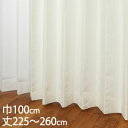 KEYUCA ケユカ カーテン ドレープ ホワイト 形状記憶 ウォッシャブル 防炎 巾100×丈225〜260cm TDOS7562[カーテン 防炎カーテン 洗...