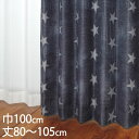 KEYUCA ケユカ カーテン ドレープ ネイビー 形状記憶 遮光2級 ウォッシャブル 巾100×丈80〜105cm TDOS8081[カーテン 遮光カーテン ...
