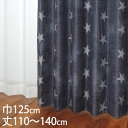 KEYUCA ケユカ カーテン ドレープ ネイビー 形状記憶 遮光2級 ウォッシャブル 巾125×丈110〜140cm TDOS8081[カーテン 遮光カーテン...