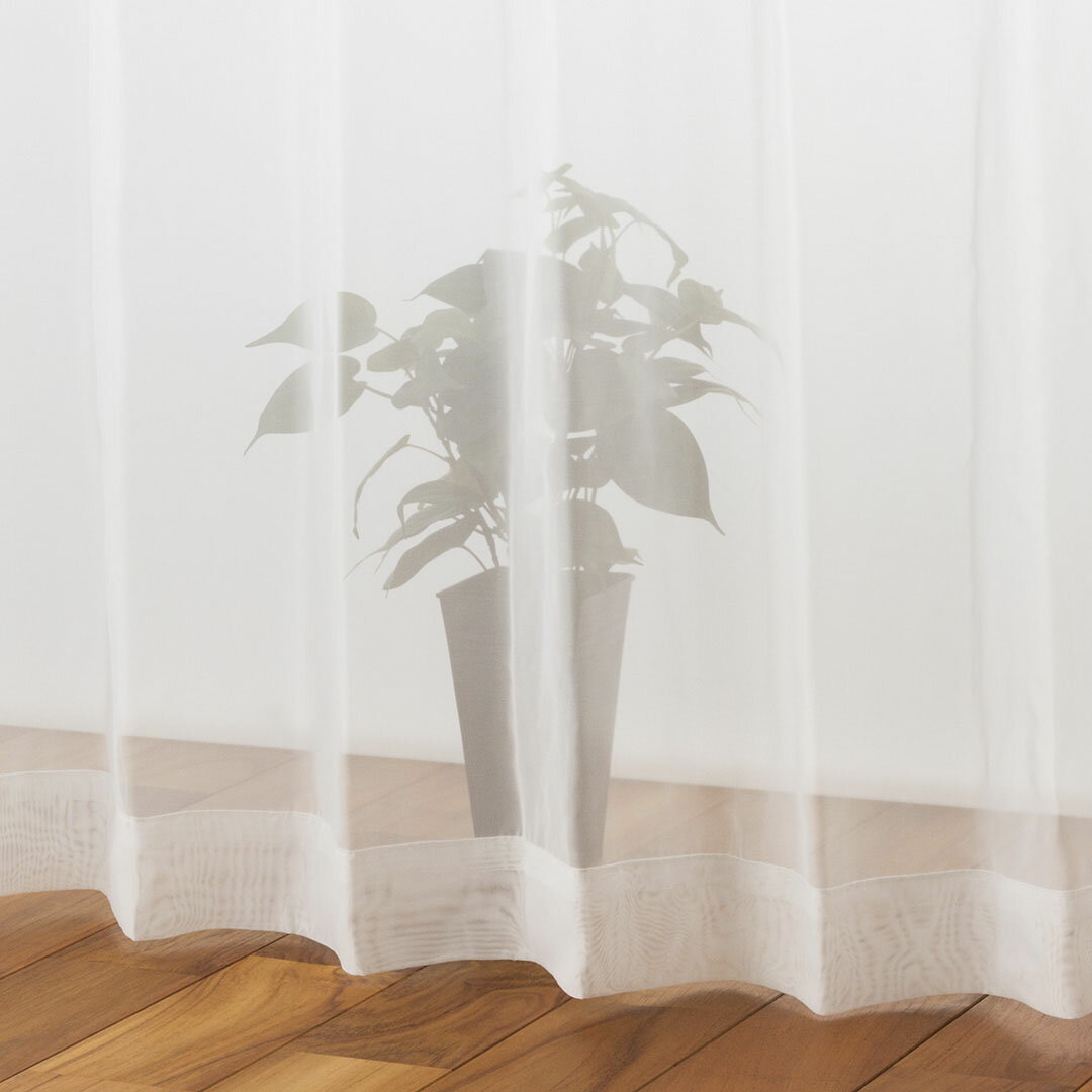 KEYUCA ケユカ カーテン レース アイボリー ウォッシャブル UVカット 巾150×丈143～178cm TD9041 [レースカーテン UVカット 洗える ウォッシャブル 夜でも透けにくい オシャレ モダン アイボリー 新生活 ギフト]