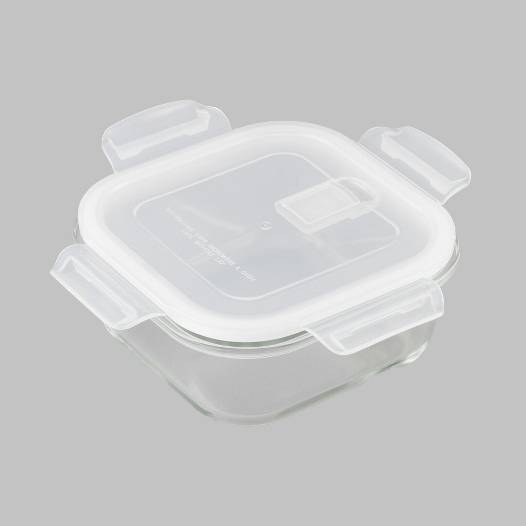 KEYUCA(ケユカ) ガロック スクエアII 保存容器 530ml[保存容器 ガラス容器 耐熱 ストッカー 食品 透明 キッチン収納 電子レンジ対応 オーブン対応 食器洗浄機対応 食洗機対応 オシャレシンプル デザイン] 【グッドプライス】