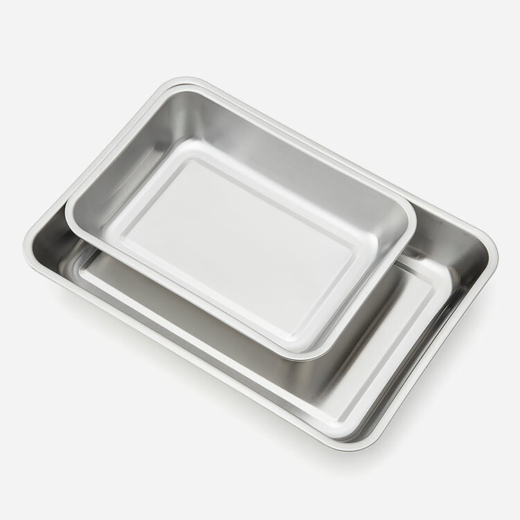 【KEYUCA公式店】ケユカ ステンレス調理バット 14×19cm [日本製 国産 キッチン用品 調理器具 料理 トレイ トレー シンプル 通販] keyuca-10037462 KEYUCA サンプル画像3