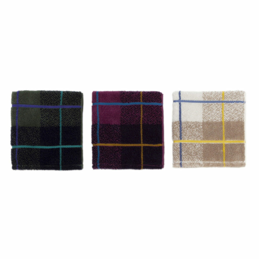 【KEYUCA公式店】ケユカ [今治製] HCT フェザー ハンカチタオル チェック 約25×25cm[ハンカチタオル 今治 レディース ミニタオル タオルハンカチ パイル チェック柄 女性用 婦人用 シンプル 綿100％ コットン 日本製 新生活 ]のサムネイル