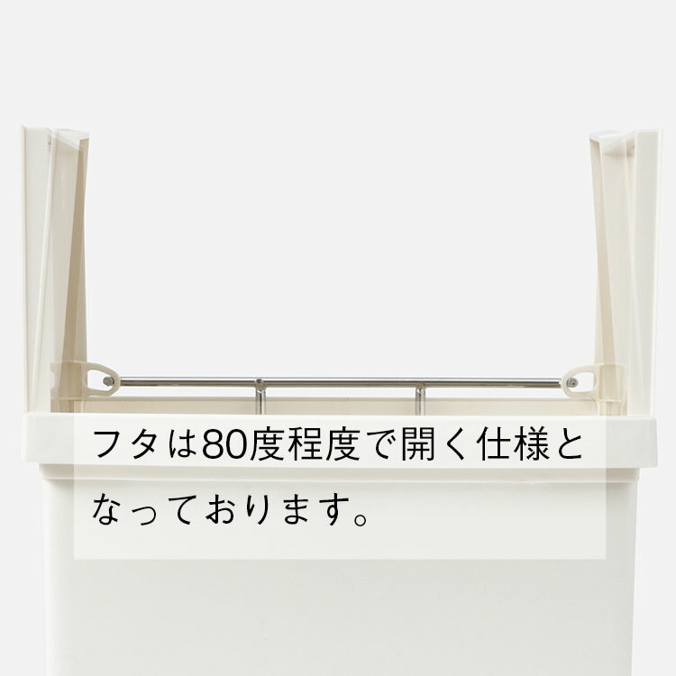 【KEYUCA公式店】ケユカKEYUCAダストボックスLL42Lホワイト|ゴミ箱両開きペダル式キャスター付きポケットインテリア無地シンプルおしゃれ観音開きダストボックスキッチンスリムデザインふた付きごみ箱オシャレフタ付き蓋白分別45L対応45リットル