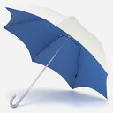 【KEYUCA公式店】ケユカ 長傘 遮光深張インサイドカラー アイボリー×ブルー 日傘 雨傘 晴雨兼用傘 全天候傘 遮光効果 シンプル UVカット 通販
