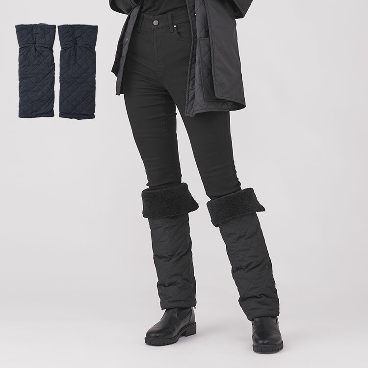 【KEYUCA公式店】ケユカ 中綿入り撥水キルト レッグウォーマー ロング[フリース素材 撥水加工 防寒 寒さ対策 軽い 暖かい 無地 シンプル ウォーマー 撥水 足元 冷え性対策 レディース 足ウォーマー あったか 冬 ファスナー 外出 着脱 簡単 冷え 屋外 あったかグッズ 女性]のサムネイル