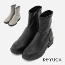 【KEYUCA公式店】ケユカ Almoレインストレッチブーツ[服飾雑貨 靴 雨靴 ショートブーツ 防水仕様 抗菌 防臭 無地 シンプル レインブーツ ショート ストレッチブーツ 歩ける 防水 レディース 女性 女性用 おしゃれ 長靴 雨 ストレッチ 雨の日 黒 ブラック グレー ママ 晴雨]