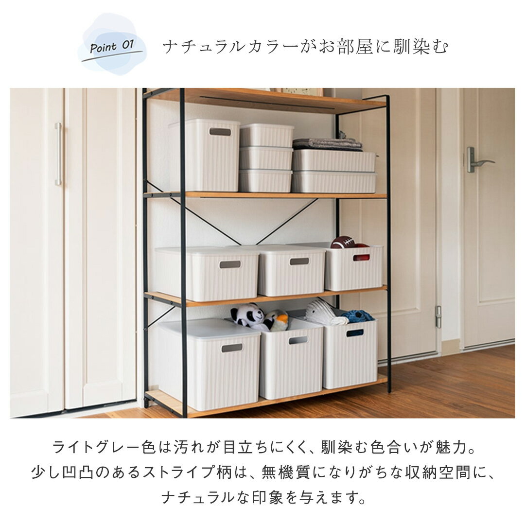 【KEYUCA公式店】ケユカ Pearno ソフトBOX フタ クリア[収納ボックスフタ おしゃれ...