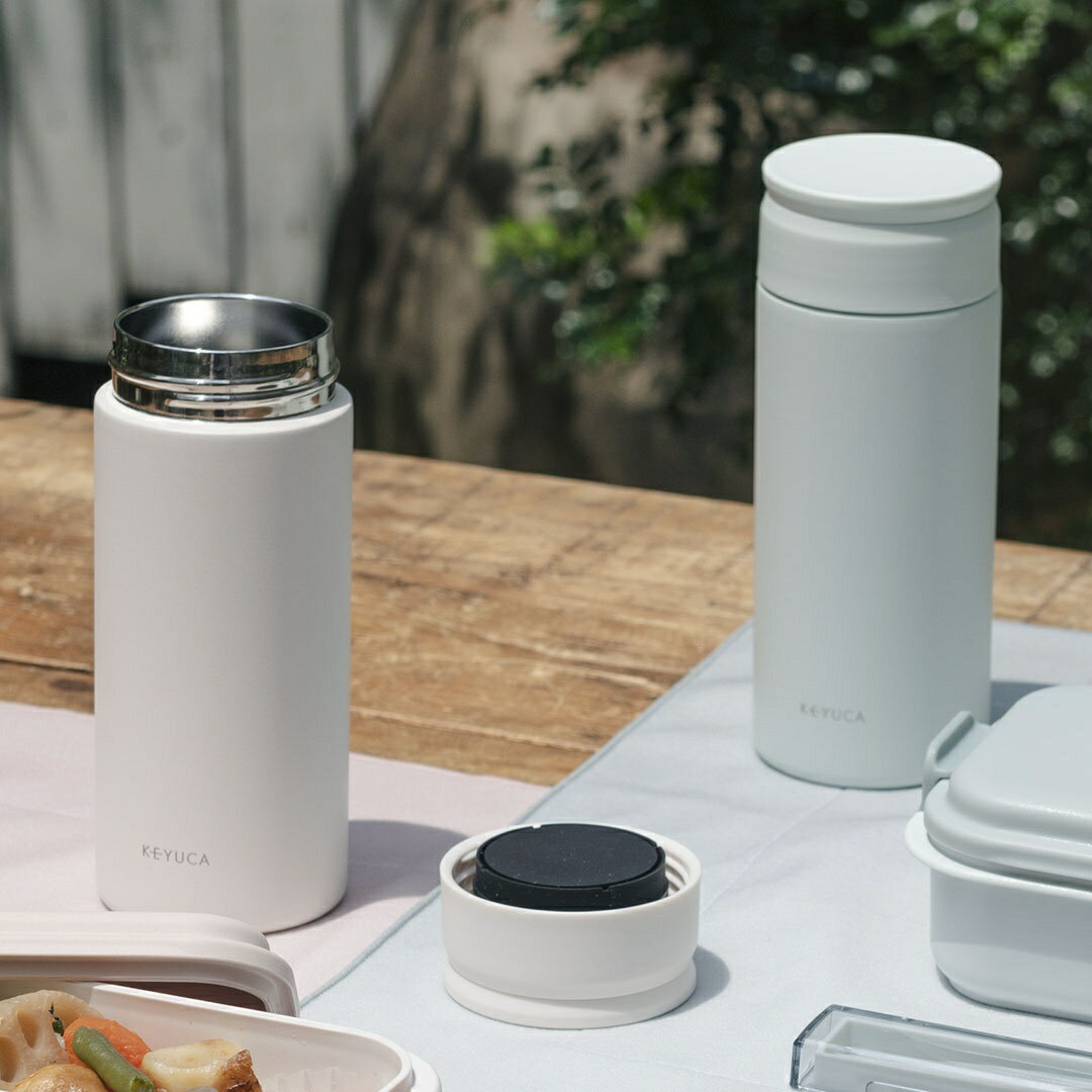 【KEYUCA公式店】ケユカ 食洗 楽に洗えるステンレスボトル 350ml [食洗機対応 パッキン一体型 保温保冷効果 ステンレス 水筒 マグボトル 二重耐熱構造 通販]のサムネイル