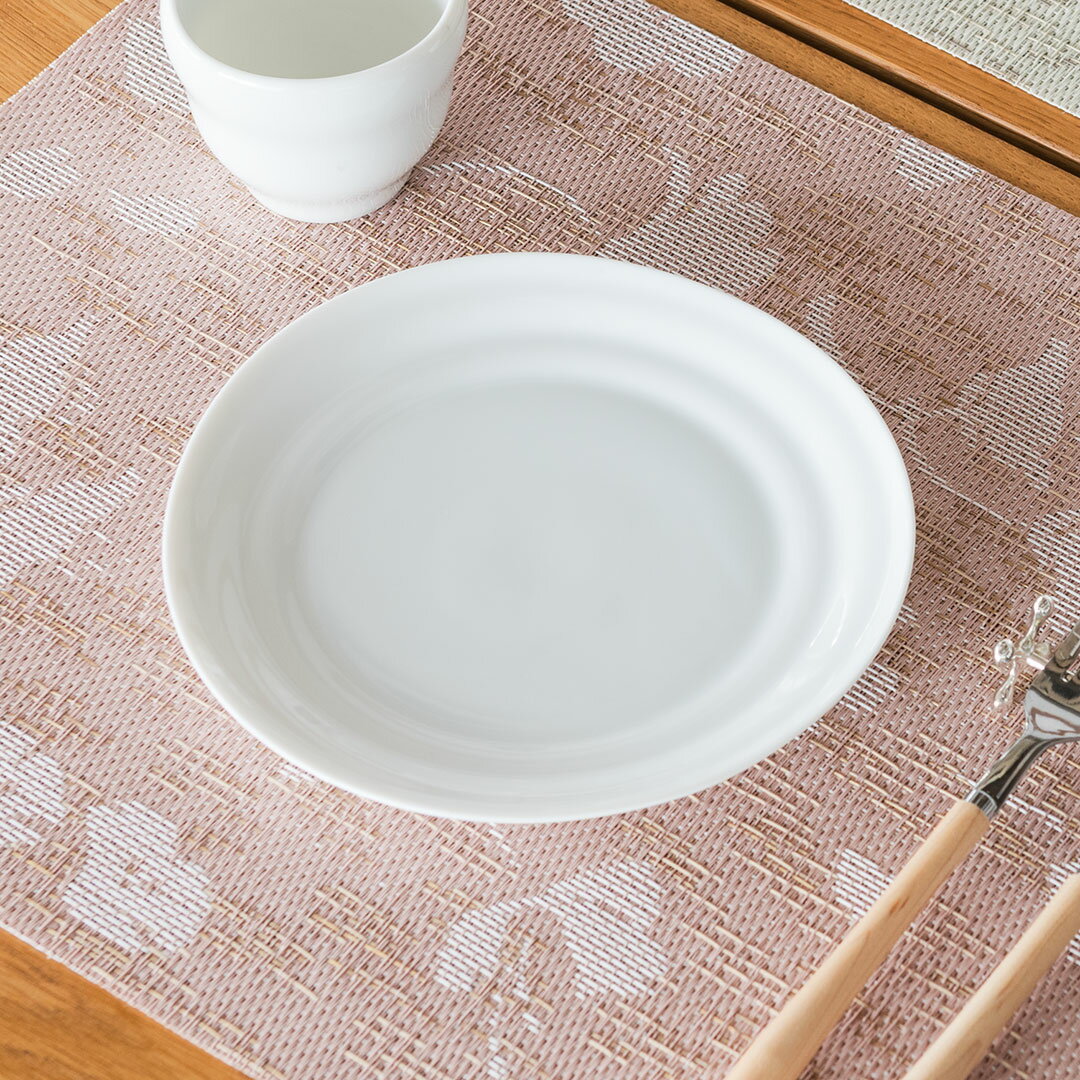 【KEYUCA公式店】ケユカ [美濃焼] リプルII 皿 中 19cm[日本製 美濃焼 お皿 プレート おしゃれ オシャレ モダン シンプル デザイン 白磁 食洗機対応 電子レンジ対応 和食器 洋食器 楽天]のサムネイル