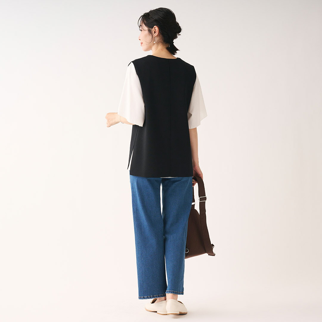【KEYUCA公式店】ケユカVネックニットベスト[レディース トップス ベスト ニット V...