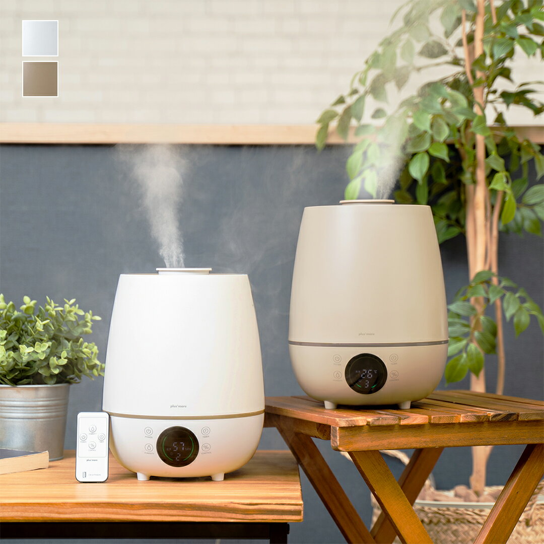 【KEYUCA公式店】ケユカ 湿度コントロール機能付 超音波式加湿器(MO-HF016) [リモコン付き 抗菌率99.9..