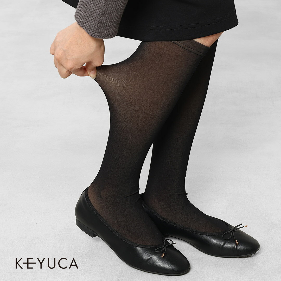【KEYUCA公式店】d 薄見えフェイク靴下 60デニール ブラック|ソックス|靴下[ソックス 靴下 あったか 防寒 透け感 シンプル レディース 30代 40代 50代 おしゃれ 通販]