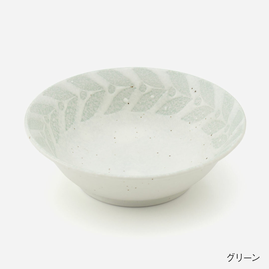 【KEYUCA公式店】ケユカ 【美濃焼】 ローレル ボウル φ14.5cm[日本製 美濃焼 ボウル サラダボウル フードボウル 深皿 お皿 さら テーブルウエア リーフ柄 食器洗浄機対応 食洗機対応 電子レンジ対応 オシャレ シンプル デザイン 磁器 結婚祝い] keyuca-10021666 KEYUCA サンプル画像2