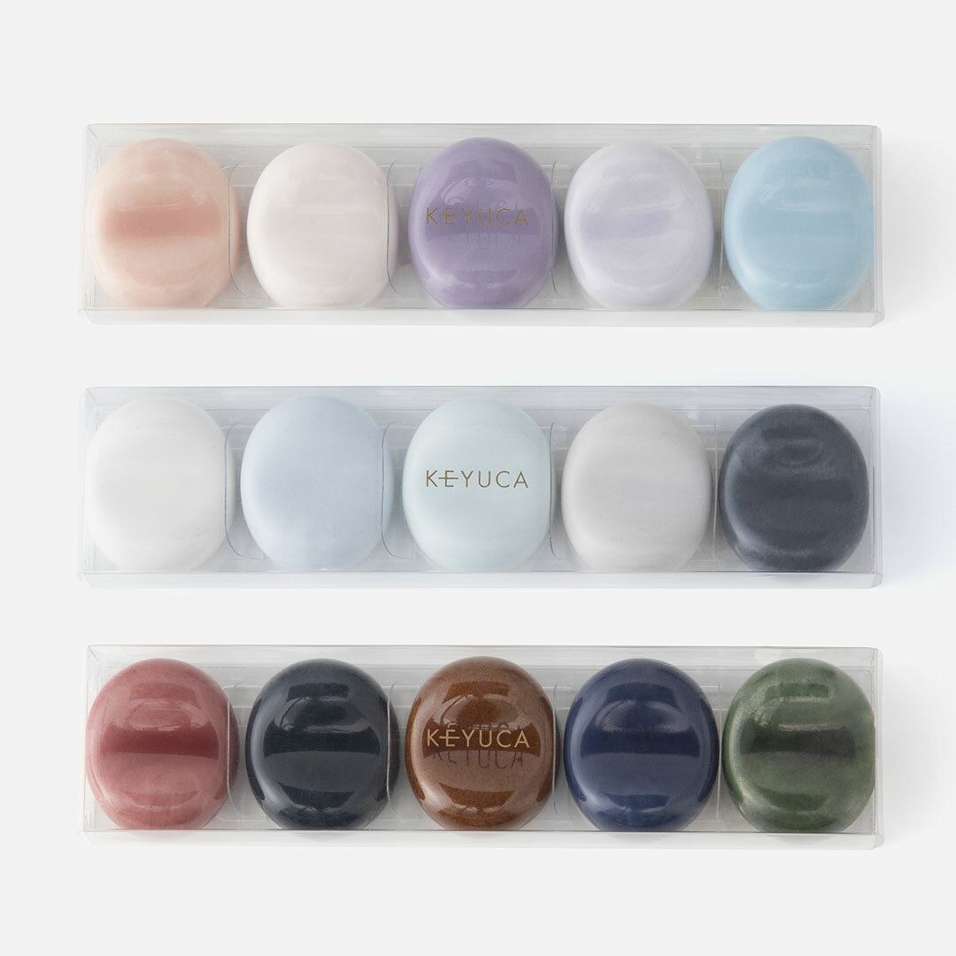 KEYUCA ケユカ シンプル カラー箸置き 5個セット[箸置き おしゃれ 磁器 5個セット 和食器 来客用 家族用 オシャレ モダン シンプル デザイン 日本製 結婚祝い 引越し祝い 新生活 ギフトセット プレゼント 通販 楽天]