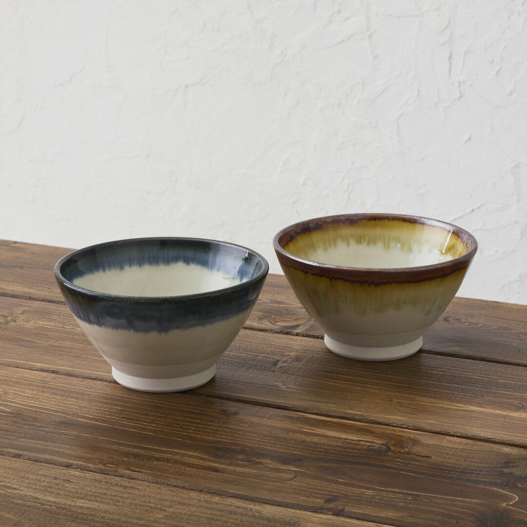 Rakuten - 【KEYUCA公式店】ケユカ 【美濃焼】にじみ丼 15.5cm [国産 どんぶり 食器 器 シンプル 手描き 食洗機可]