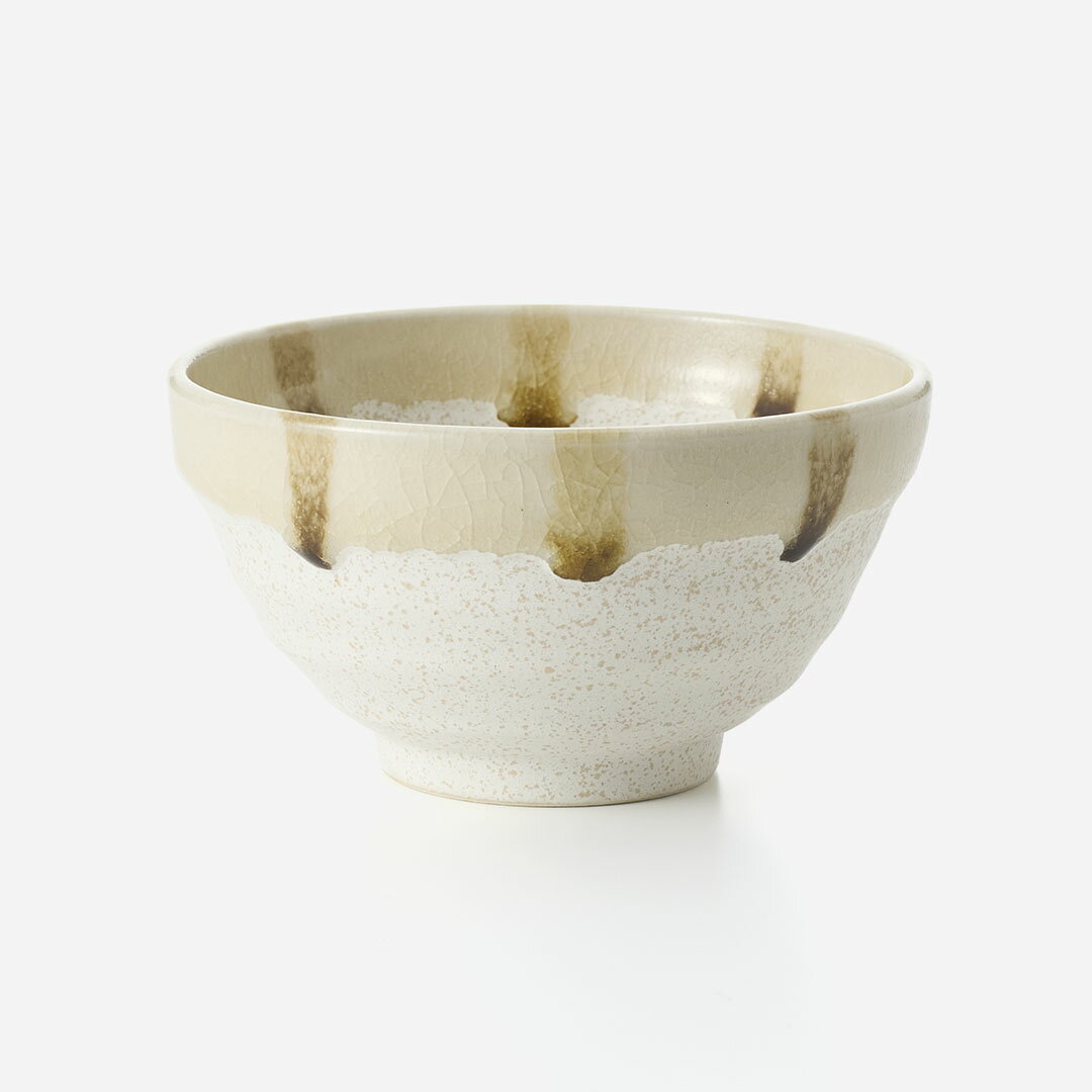 Rakuten - 【KEYUCA公式店】ケユカ 【美濃焼】飴茶白 茶碗 ベージュ [国産 食器 器 美しい シンプル 水玉 食洗機可]