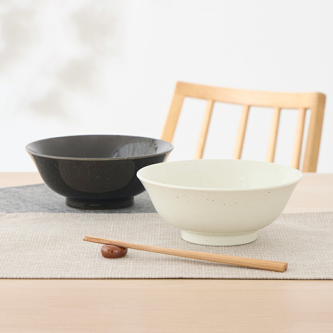 乐天商城 - 【KEYUCA公式店】ケユカ 【美濃焼】シンプル麺鉢 19cm [日本製 国産 うつわ 食器 麺鉢 電子レンジ対応 食洗機対応 シンプル おしゃれ キッチン用品 お皿 ホワイト ブラック 和食器 和食 和皿 どんぶり 無地 ラーメン うどん 器 陶器 日本製 ラーメン鉢 丼もの]