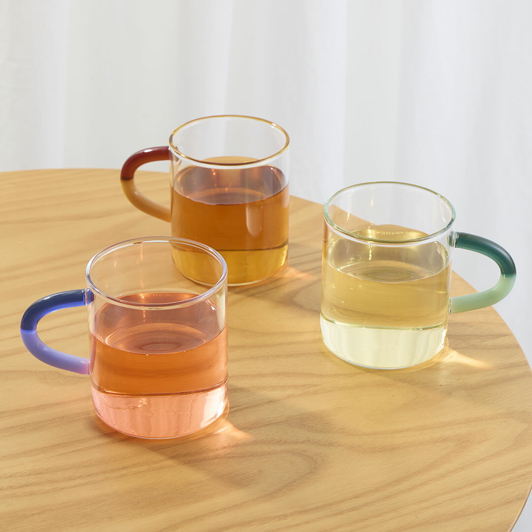 【KEYUCA公式店】ケユカ Lolip耐熱ガラスマグ 380ml [コップ 耐熱カップ 食器 おしゃれ シンプル 電子レンジ可 食洗機可 ガラス ガラスマグ マグ ガラスカップ ガラスコップ 耐熱 かわいい 耐熱ガラス ホット 電子レンジ対応 食洗機対応 マグカップ キッチン用品 カップ]