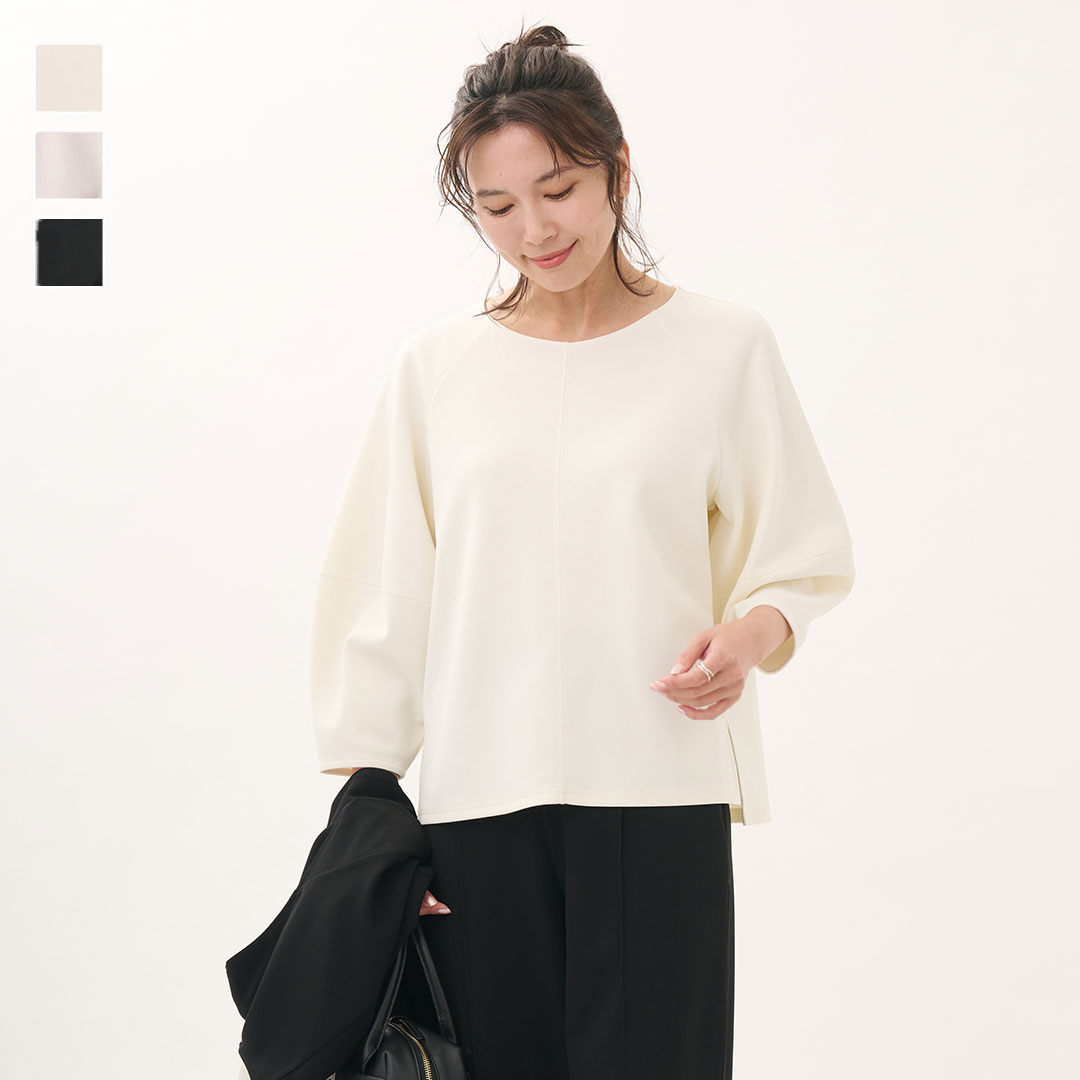 Rakuten - 【KEYUCA公式店】ケユカ コクーンスリーブカットトップス[レディース トップス コクーン 華奢見え ストレッチ 春 おしゃれ 30代 40代 50代 洗える ウォッシャブル 通販]