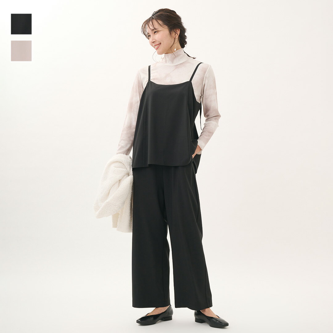 Rakuten - 【KEYUCA公式店】ケユカ キャミソールオールインワン[レディース オールインワン キャミ キャミソール ストレートワイド ストレッチ UV ウォッシャブル 春 おしゃれ 30代 40代 50代 洗える 通販]