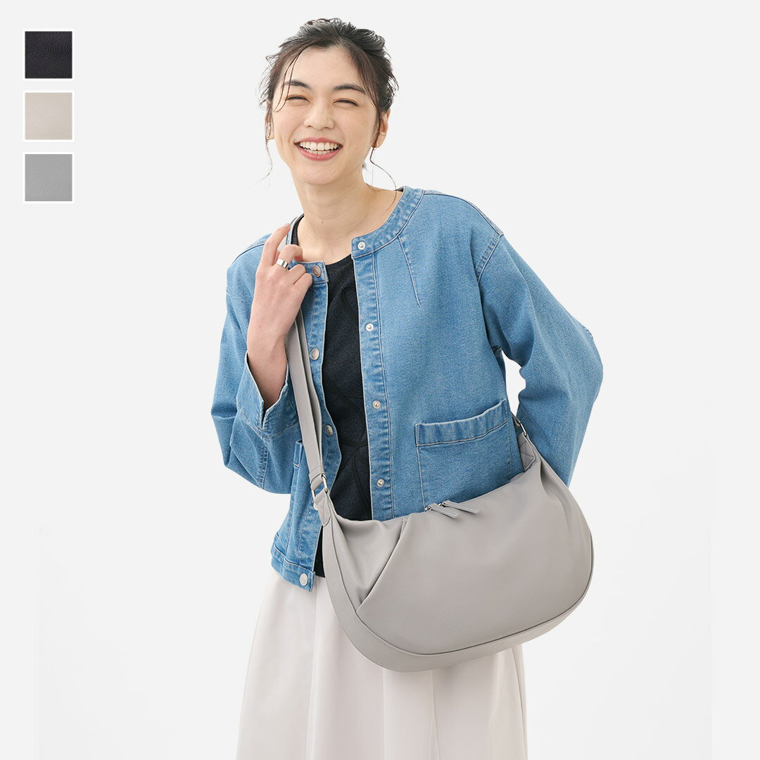 [KEYUCA 공식점] 케유카 합피 하프 문 숄더백 [어깨걸이 심플 세련된 대각선 걸이 가짜 가죽 합피 밖 포켓 백 초승달 하프문 숄더백 가방 가방 가방 비스듬히 가죽 가방 어깨걸이 가방